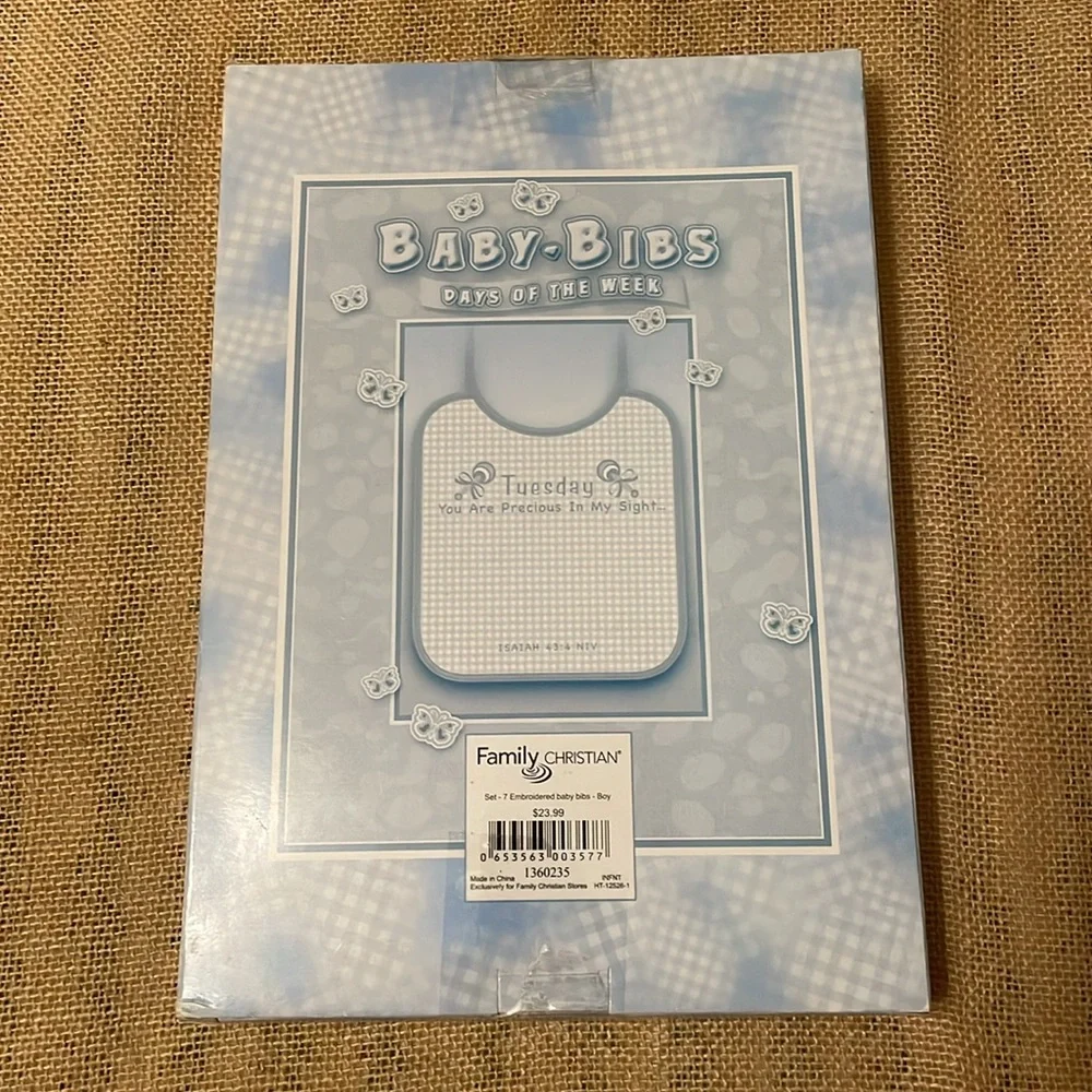 Christian Days of the Week Baby Bib Set